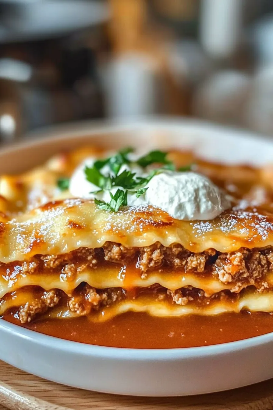 One Pot Lasagna Soup: