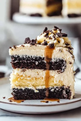 Delicious Oreo Cheesecake Slices on a Plate