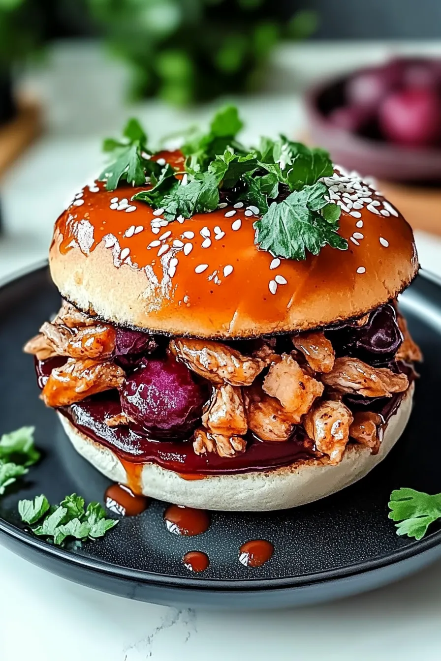 Pulled Chicken Burger