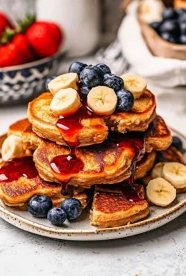 Fluffy Silver Dollar Pancakes Ready to Serve