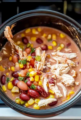 Slow Cooker Chicken Taco Soup in a Bowl