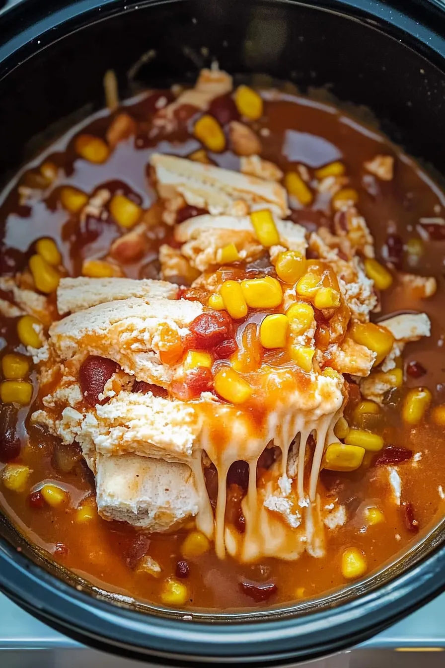 Slow Cooker Chicken Taco Soup