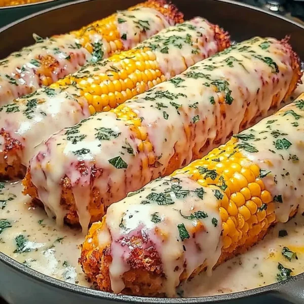 Delicious Spicy Creamy Cajun Corn Cob