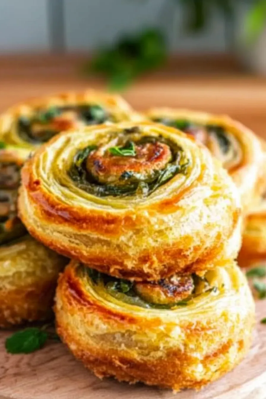 Spinach Artichoke Pinwheels