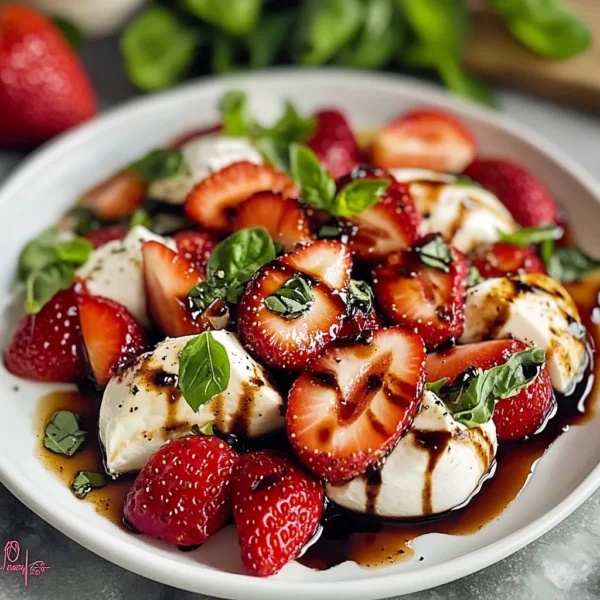 Balsamic Strawberry Caprese