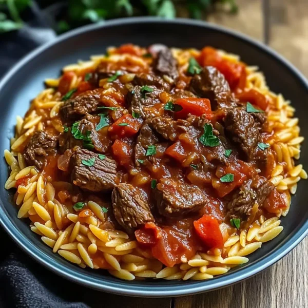 Beef Giouvetsi (Greek Beef Orzo Pasta) Recipe