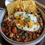 Breakfast Chili and Eggs