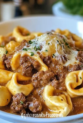 Cheesesteak Tortellini in Rich Provolone Sauce
