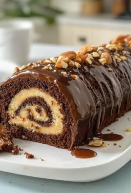 German Chocolate Cake Roll