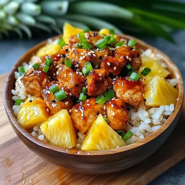 Hawaiian Pineapple Chicken Rice Bowl: A Tropical Delight!
