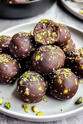 Irresistible Chocolate Pistachio Bliss Balls for Easy Snacking