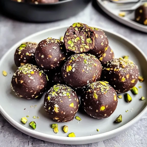 Irresistible Chocolate Pistachio Bliss Balls for Easy Snacking