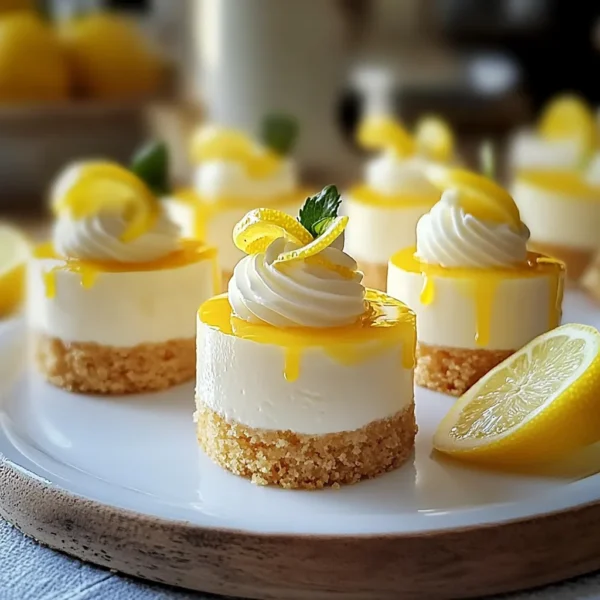Mini Lemon Cheesecakes