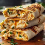 Ooey-Gooey Cheesy Garlic Chicken Wraps You’ll Devour