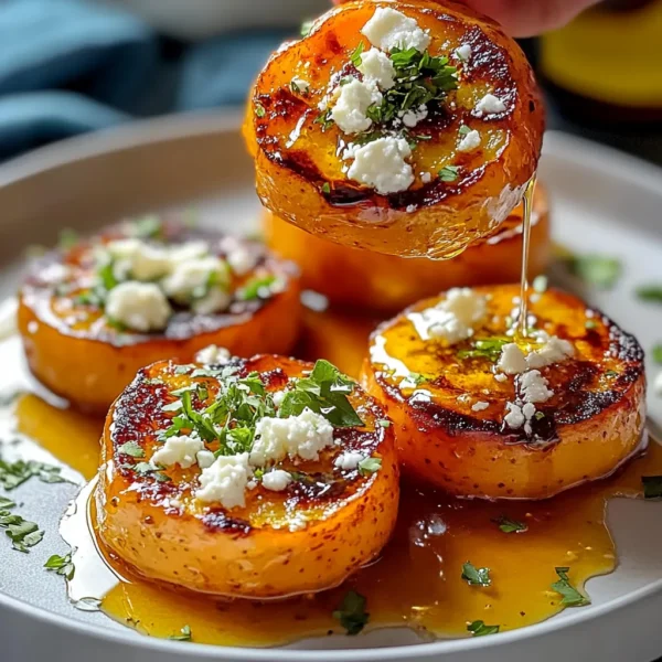 ROASTED SWEET POTATO ROUNDS WITH HONEY & FETA