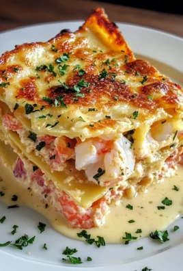 SEAFOOD LASAGNA WITH LOBSTER AND SHRIMP