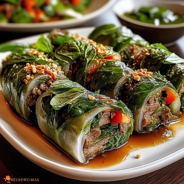 Thai Basil Beef Rolls