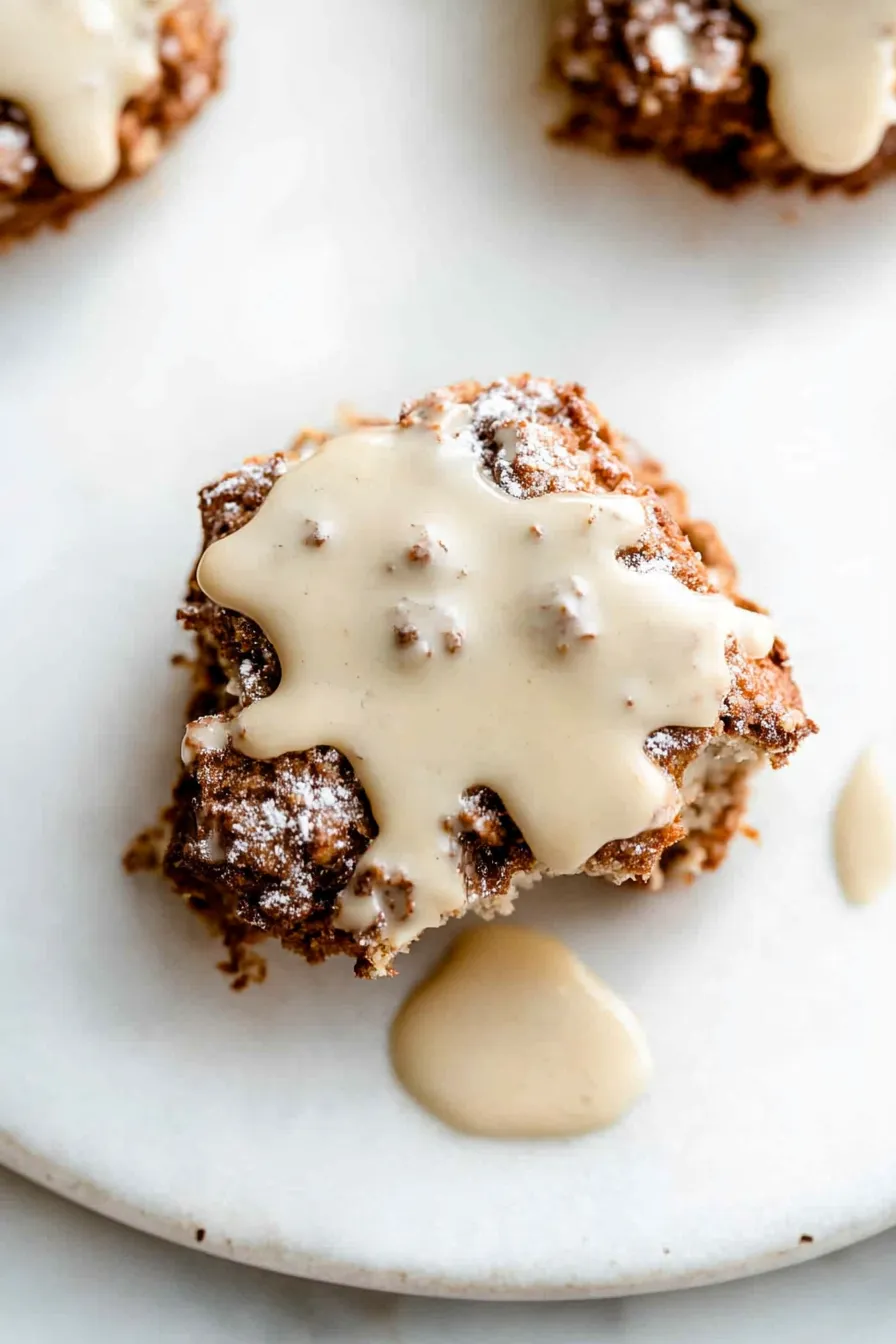 Banana Nut Scones with Maple Glaze