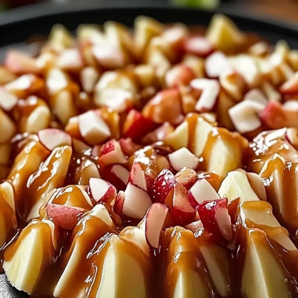 Caramel Apple Nachos Ready to Enjoy