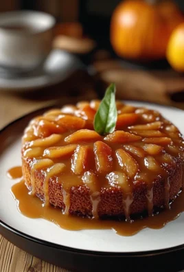 Caramel Apple Upside Down Cake Freshly Baked