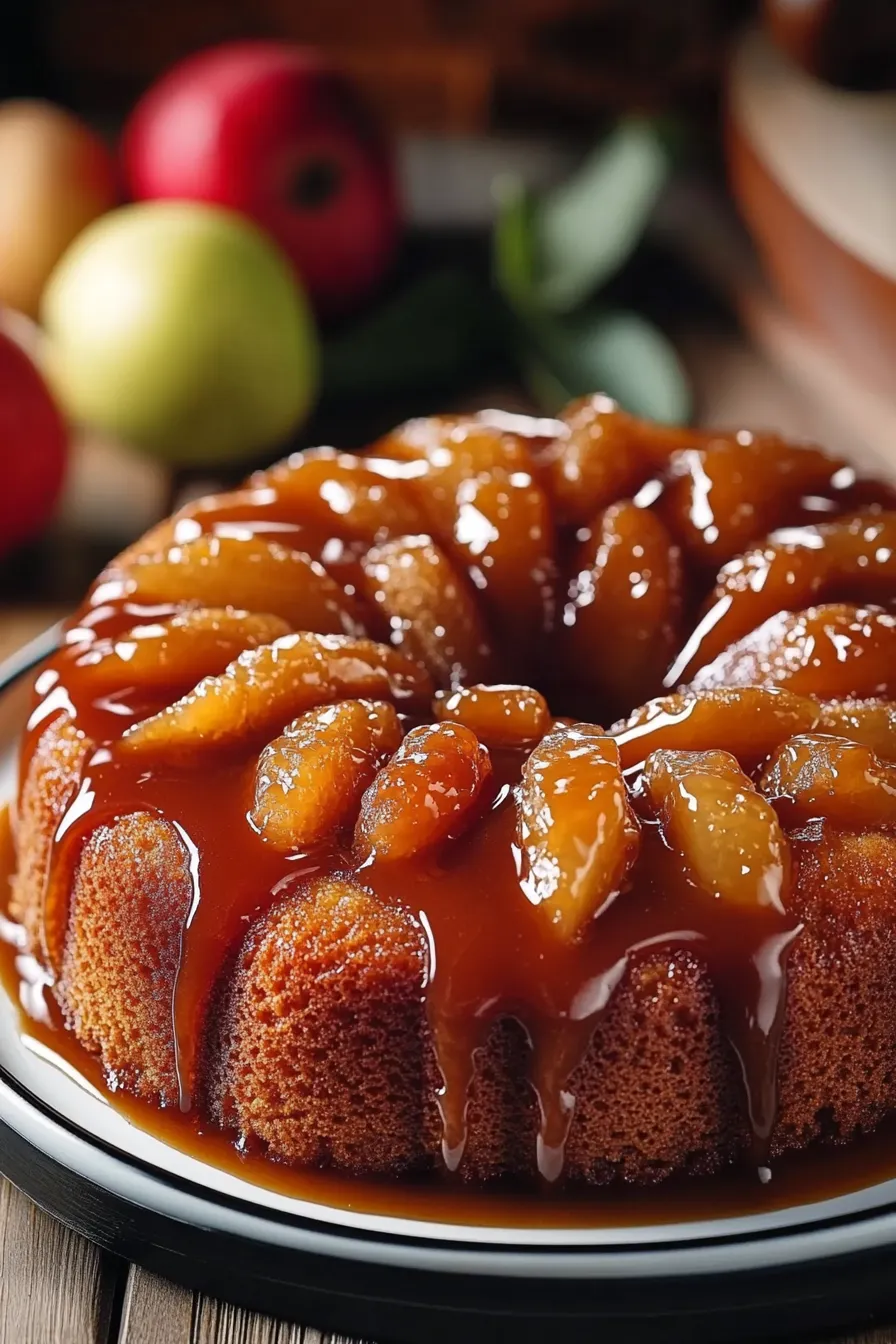 Caramel Apple Upside Down Cake