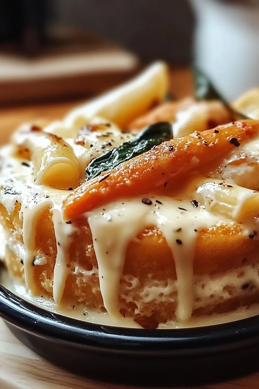 Cheese Shrimp Penne Pasta & Spinach