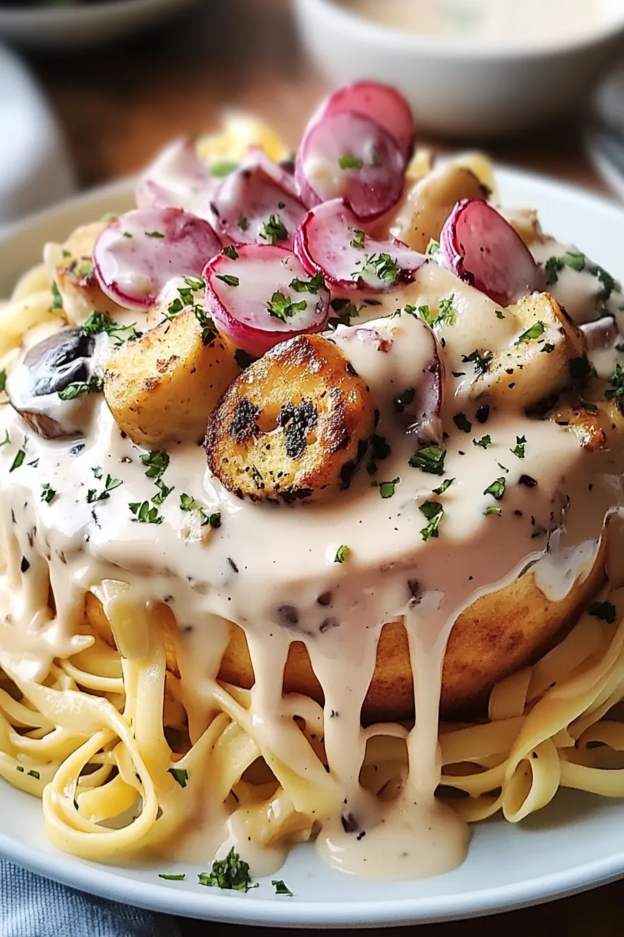 Chicken & Mushroom Alfredo