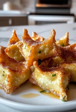Delicious Cream Cheese Wontons Close-Up