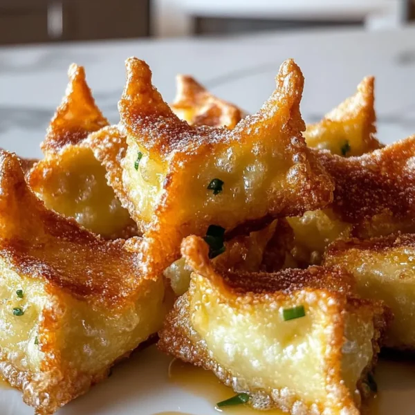 Delicious Cream Cheese Wontons Close-Up