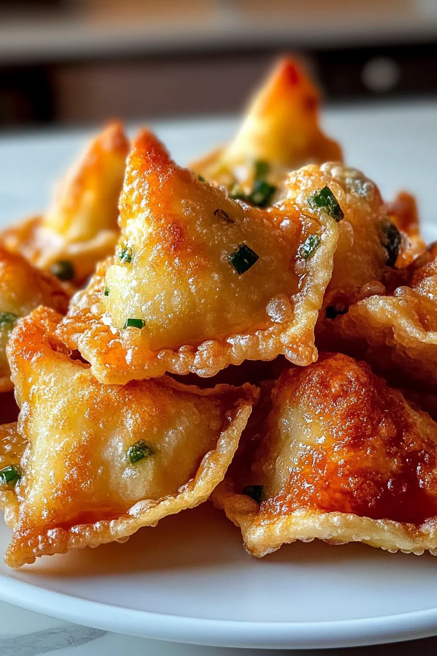 Cream cheese wontons