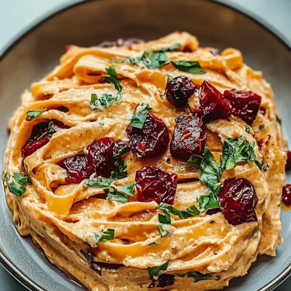 Creamy Sun-Dried Tomato Vegan Pasta in a Bowl