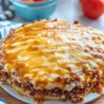 Easy Layered Taco Bake Front View