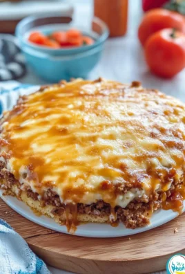 Easy Layered Taco Bake Front View