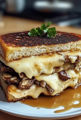 Delicious Easy Swiss Mushroom Melt Sandwich Ready to Enjoy