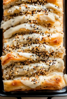 Freshly Baked Everything Bagel Pull Apart Bread