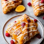 Glazed Cranberry Orange Scones Freshly Baked