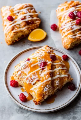 Glazed Cranberry Orange Scones Freshly Baked