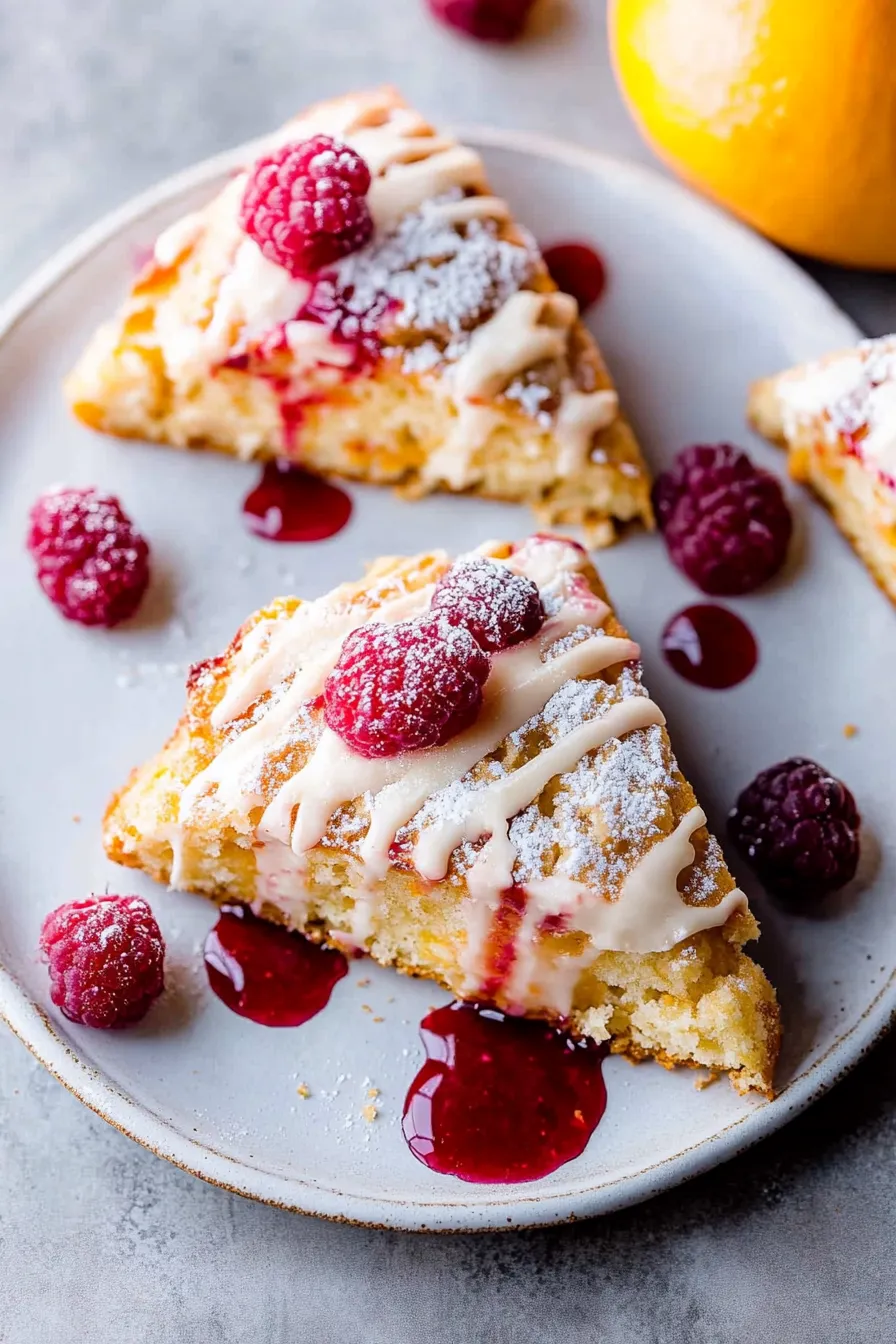 Glazed Cranberry Orange Scones