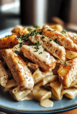 One Pot Creamy Garlic Chicken Pasta - Delicious and Easy