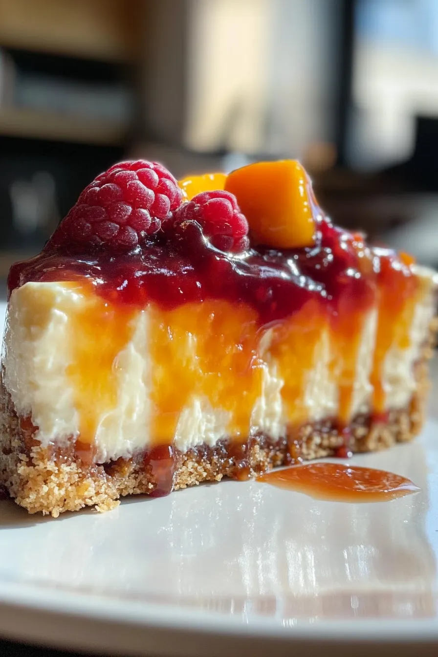 Peach Cobbler Cheesecake