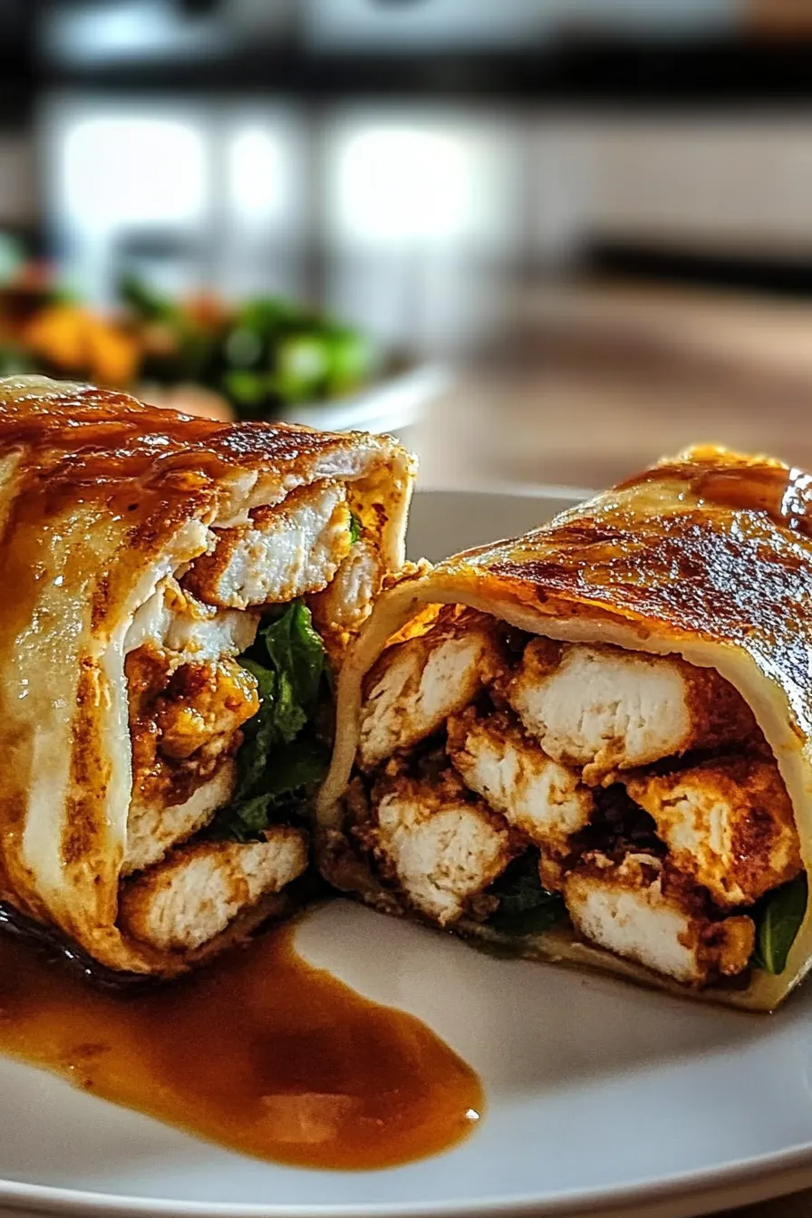 Sweet Chili Chicken Wraps