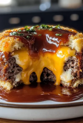 Molten Cheeseburger Lava Cake