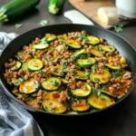 A Wholesome Comfort: Ground Turkey and Zucchini Skillet