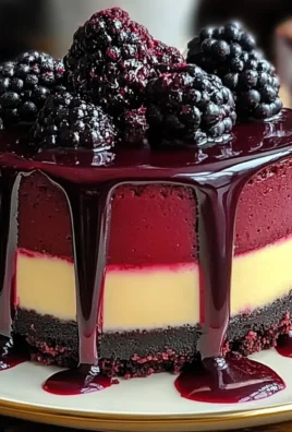 Blackberry Red Velvet Cheesecake