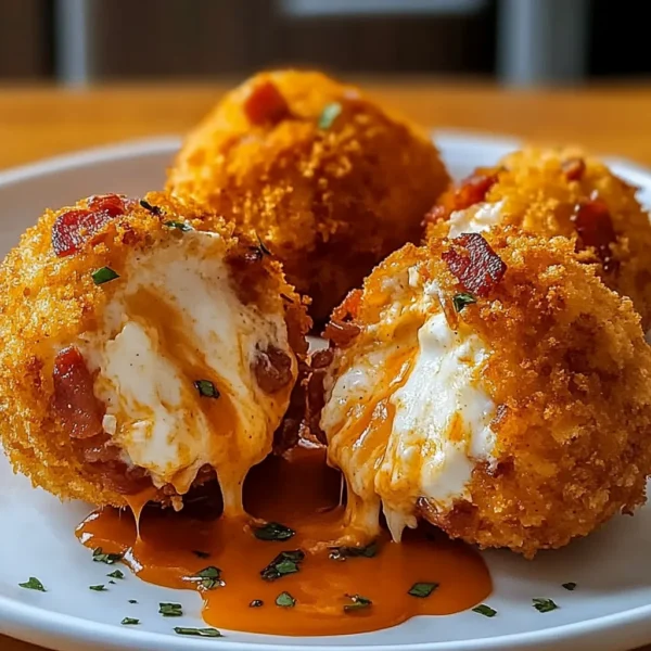 Buffalo Chicken Bacon Mozzarella Bombs