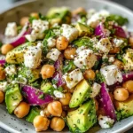Chickpea Feta Avocado Salad Recipe
