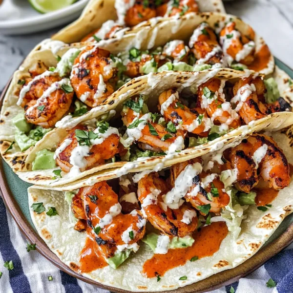 Chipotle Lime Shrimp Tacos with Chipotle Lime Sauce