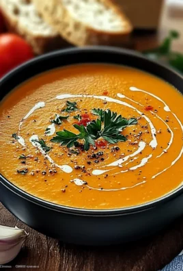 Creamy Roasted Garlic Tomato Soup