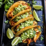 Crispy Poblano Chicken Tacos with Avocado-Jalapeño Salsa