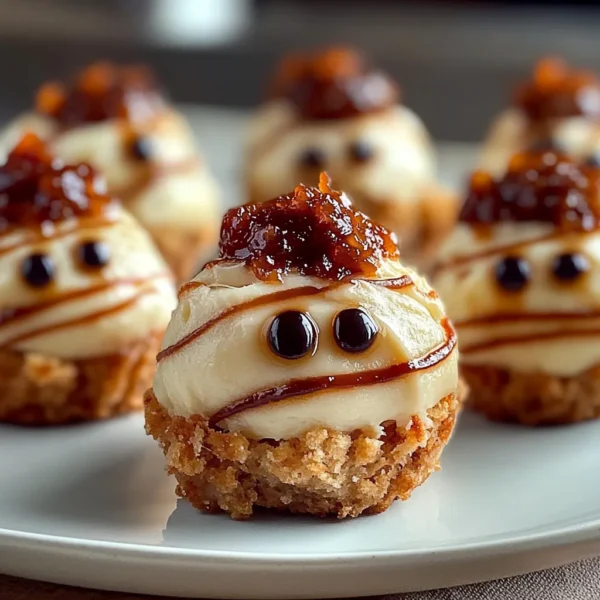 Delicious Mummy Wrapped Cheesecake Bites for Halloween